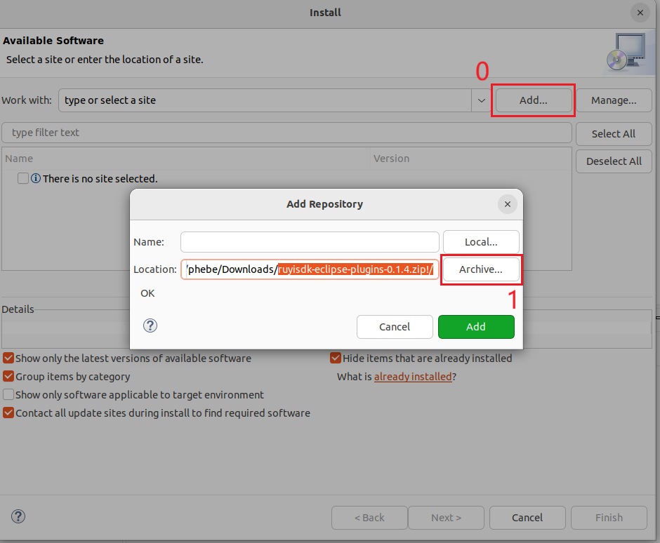ruyisdk-ide-eclipse-update-site-offline-1-select-zip